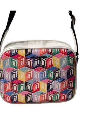 Karl Lagerfeld Multicolor Geometric Crossbody Bag NWT
